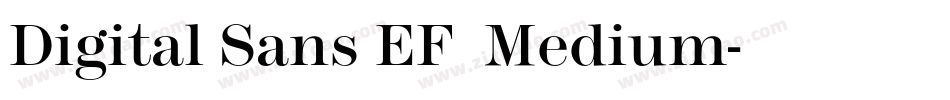 Digital Sans EF  Medium字体转换